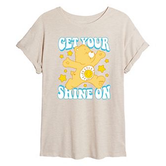 Juniors' Care Bears Get Your Shine On Oversized Tee