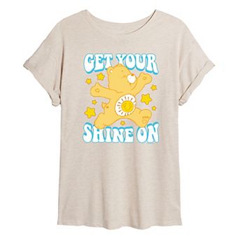 Juniors' Care Bears Get Your Shine On Oversized Tee
