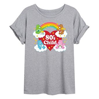 Juniors' Care Bears 80s Child Oversized Tee