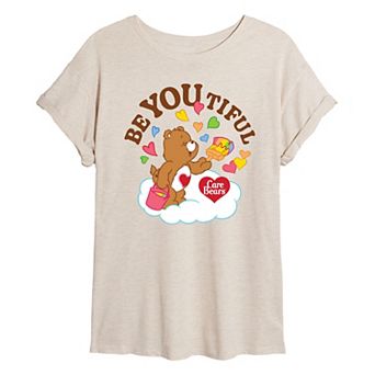 Juniors' Care Bears Be You Tiful Oversized Tee