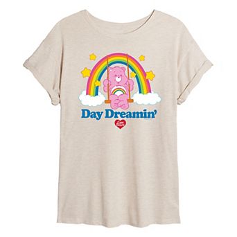 Juniors' Care Bears Day Dreamin Oversized Graphic Tee