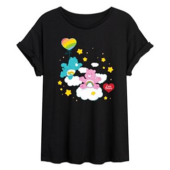 Juniors' Care Bears Wish Cheer Bear Oversized Tee