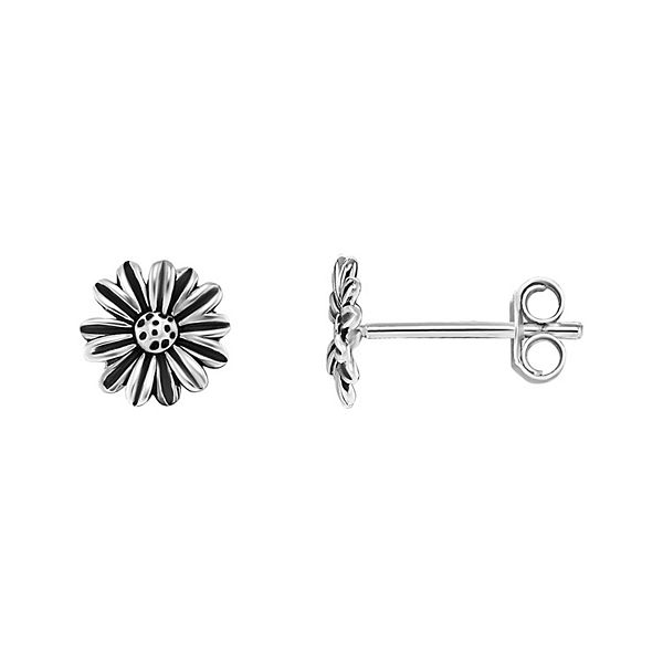 PRIMROSE Sterling Silver Flower Stud Earrings