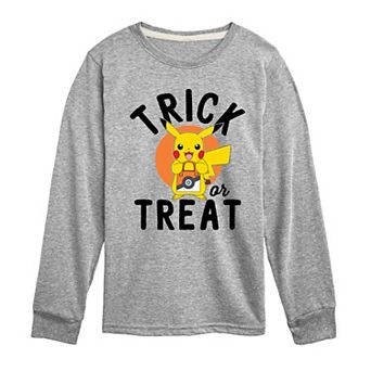 Boys 8-20 Pokemon Trick Or Treat Long Sleeve