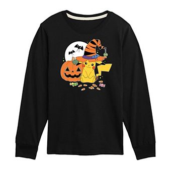 Boys 8-20 Pokemon Witch Pikachu Long Sleeve