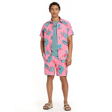 Men's Hurley Flamingo Palms Woven Shirt