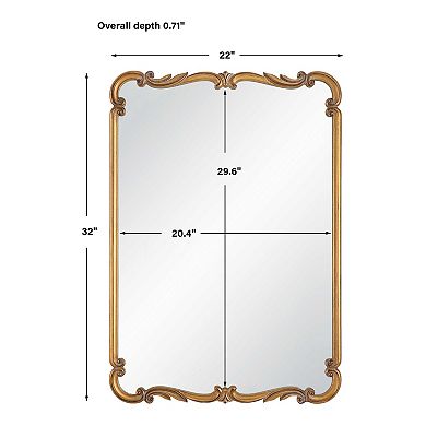 Ornate Gold Wall Mirror