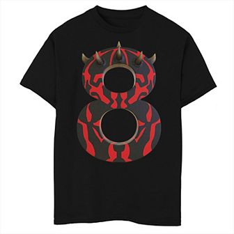 Boys Star Wars Darth Maul Eighth Birthday Graphic Tee