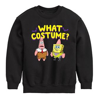 Boys 8-20 Nickelodeon SpongeBob SquarePants What Costume Crew Fleece Sweatshirt