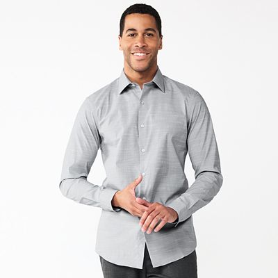 Men s Apt. 9 Premier Flex Slim Fit Wrinkle Resistant Dress Shirt