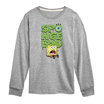Boys 8-20 Nickelodeon SpongeBob SquarePants Scaredy Pants Long Sleeve