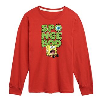 Boys 8-20 Nickelodeon SpongeBob SquarePants Scaredy Pants Long Sleeve