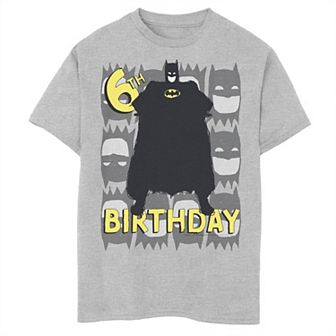 Boys Batman 6th Birthday Bat Graphic Tee