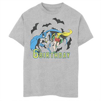 Boys Batman 6th Birthday Heros Graphic Tee
