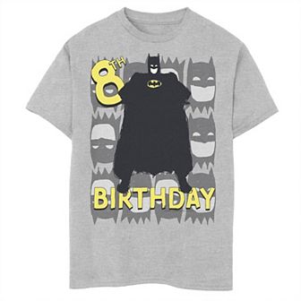 Boys Batman 8th Birthday Bat Graphic Tee