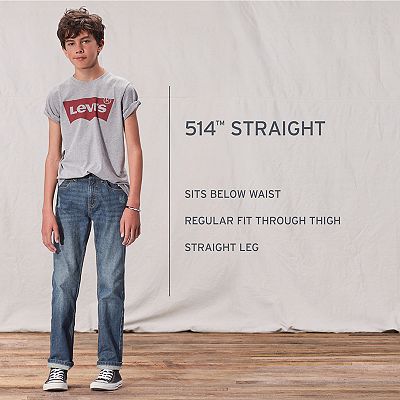 Boys 4 20 Levi s 514 Straight Fit Flex Stretch Jeans