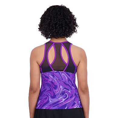 Women's ZeroXposur Printed Vibe Eclipse Tankini Top