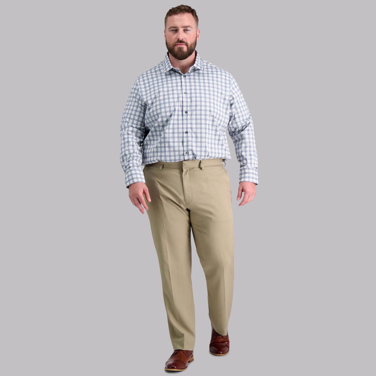 Home | Haggar Premium Comfort Mens Classic Fit Dress Flat Front Pant at Plaza Las Americas in San Juan, PR