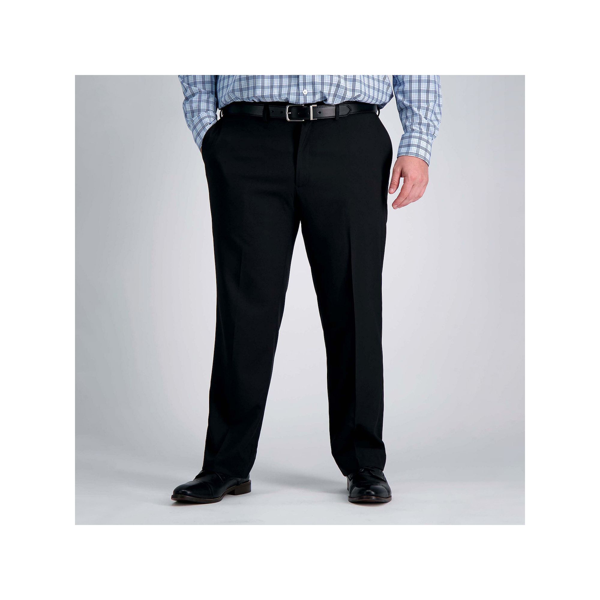 Big & Tall Haggar® Premium Comfort Straight-Fit Flat-Front Dress Pants, Me