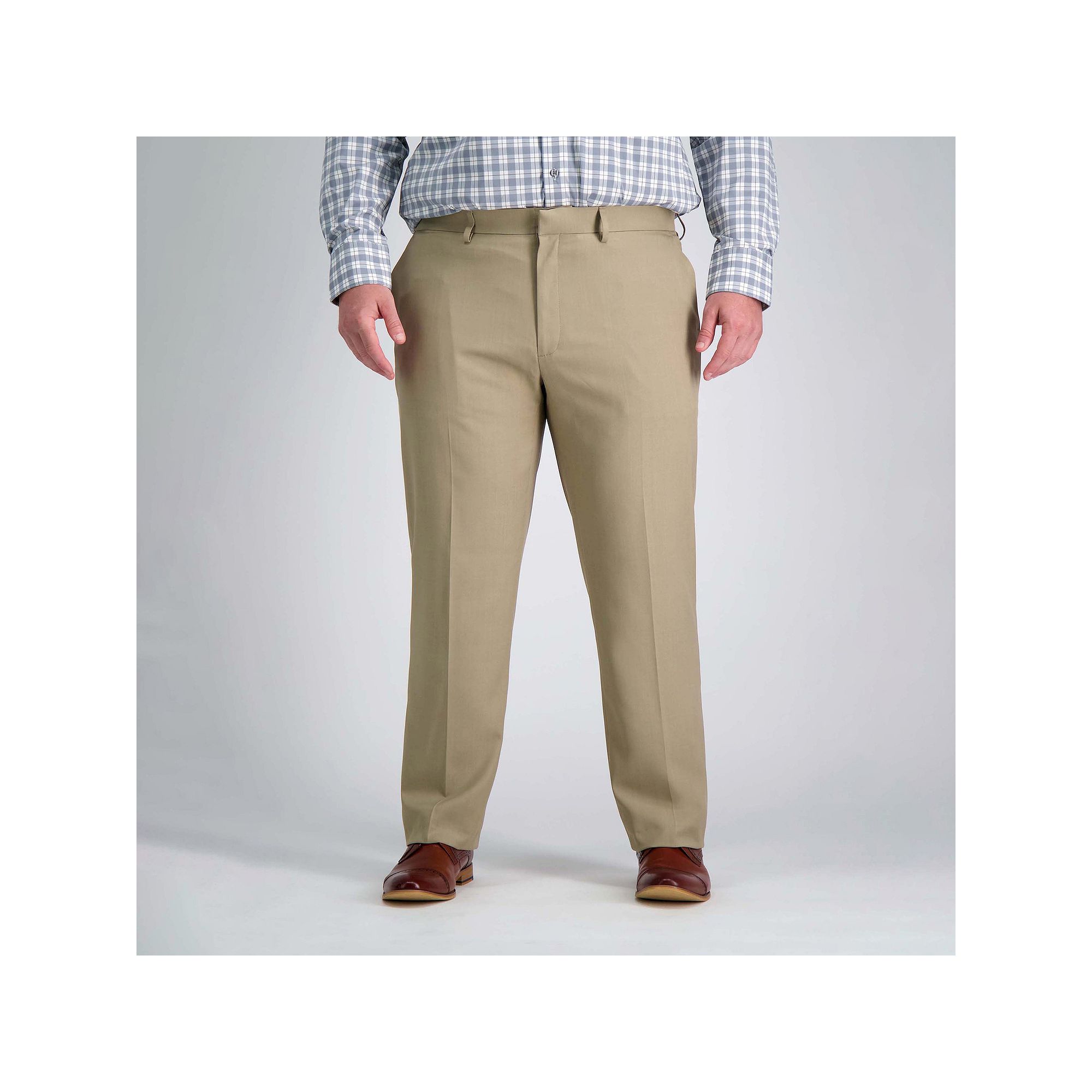 Big & Tall Haggar® Premium Comfort Straight-Fit Flat-Front Dress Pants, Me