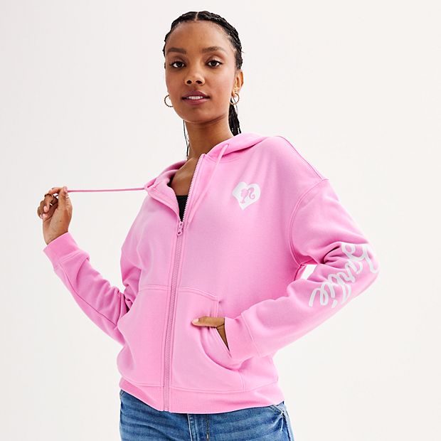 Juniors Barbie Logo Graphic Hoodie