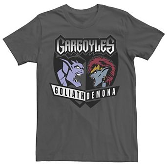 Disney's Gargoyles Men's Goliath vs Demonia Shield Graphic Tee