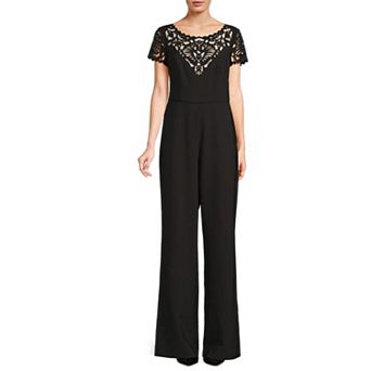 Women's Focus By Shani Laser Cut Jumpsuit