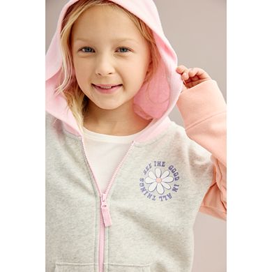 Baby & Toddler Girl Jumping Beans® French Terry Zip Hoodie