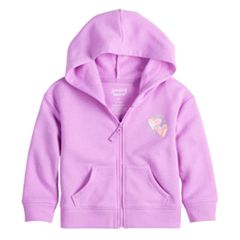 Girls Purple Hoodies & Sweatshirts Kids Tops & Tees - Tops