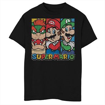 Boys 8-20 Super Mario Trio Panels Tee