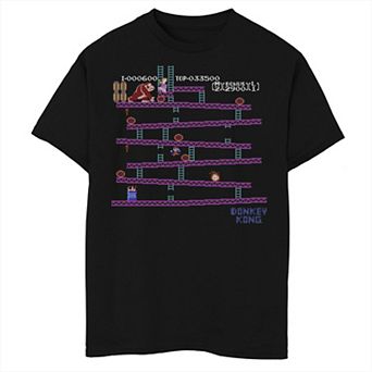 Boys 8-20 Nintendo Donkey Kong Retro Stage 1 Tee