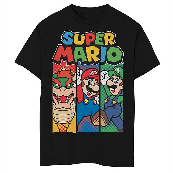 Boys 8-20 Nintendo Super Mario Bros Bowser Boxes Tee