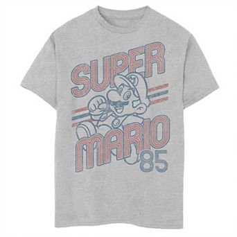 Boys 8-20 Super Mario 85 Faded Vintage Portrait Tee
