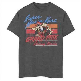 Boys Nintendo Super Mario Kart Grand Prix Racing Series Graphic Tee