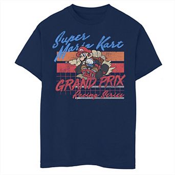 Boys Nintendo Super Mario Kart Grand Prix Racing Series Graphic Tee