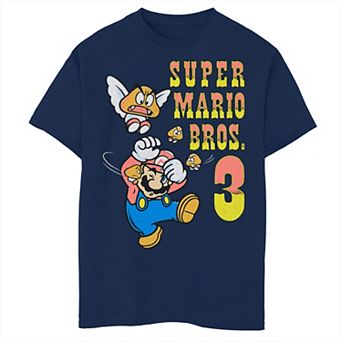 Boys Super Mario 3 Flying Goombas Graphic Tee