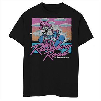 Boys Nintendo Mario Kart Rainbow Road Graphic Tee