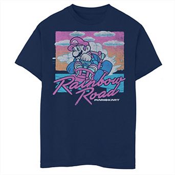 Boys Nintendo Mario Kart Rainbow Road Graphic Tee