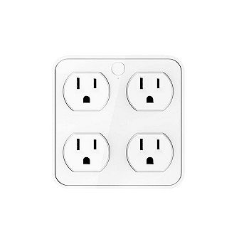 Wireless Wall Tap Smart Plug (4 Outlets,4 USB Ports)