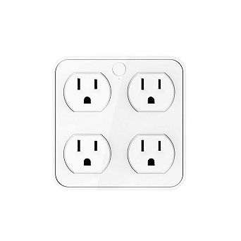 Wireless Wall Tap Smart Plug (4 Outlets,4 USB Ports)
