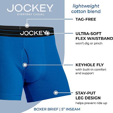 Men's Jockey® 4-Pack Cotton Blend Boxer Brief