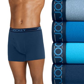 Men's Jockey® 4-Pack Lightweight Cotton Blend 5" Boxer Brief