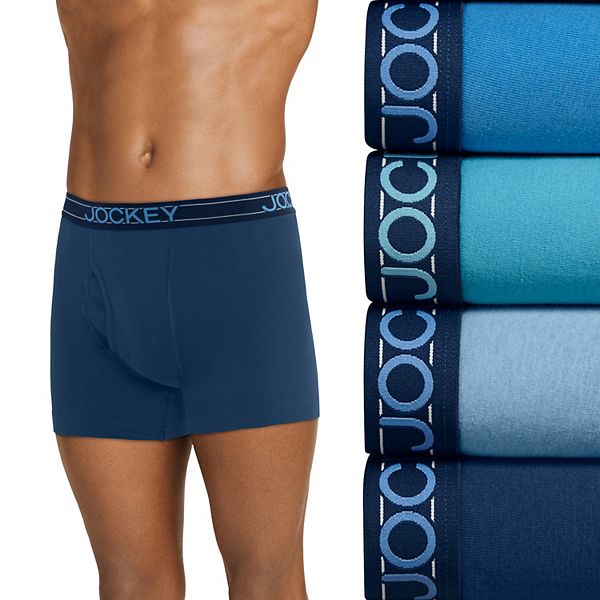 Men's Jockey® 4-Pack Lightweight Cotton Blend 5" Boxer Brief