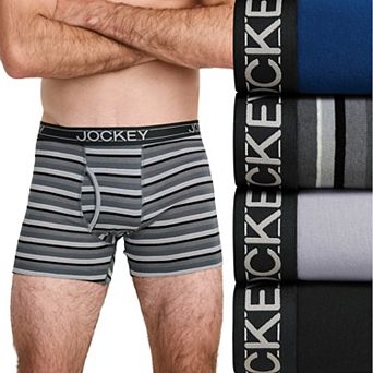 Men's Jockey® 4-Pack Lightweight Cotton Blend 5" Boxer Brief