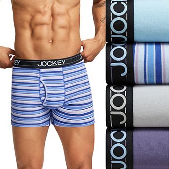 Men's Jockey® 4-Pack Lightweight Cotton Blend 5" Boxer Brief