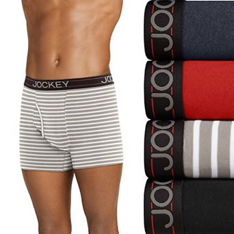 Men's Jockey® 4-Pack Lightweight Cotton Blend 5" Boxer Brief