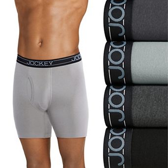 Men's Jockey® 4-Pack Lightweight Cotton Blend 7" Long Leg Boxer Brief