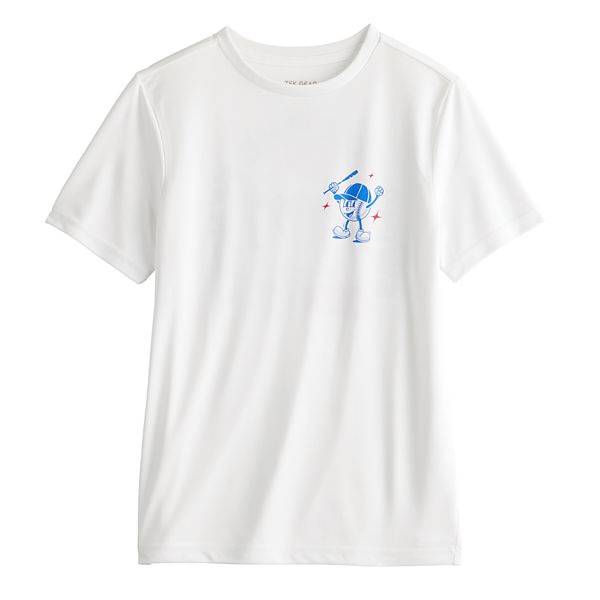 Boys 8-20 Tek Gear® Dry Tek Graphic Tee in Regular & Husky - Baseball White (S(8))