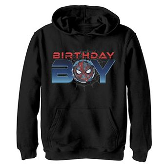 Boys Marvel Comics Spider-Man Birthday Boy Graphic Hoodie