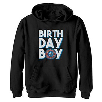 Boys Marvel Monster Mech Strike Captain America Birthday Boy Graphic Hoodie